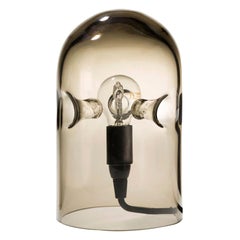 Gijs Bakker 'Tripod' Smoke Glass Table Lamp by Karakter