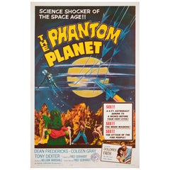 Vintage "The Phantom Planet" Us Film Movie Poster, 1962