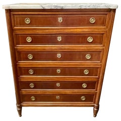 19th Century French Louis XVI Style Tall Dresser