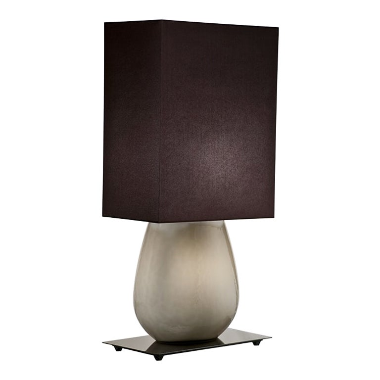 Petite lampe de bureau Sultani grise du 21e sicle par Leonardo Ranucci en vente