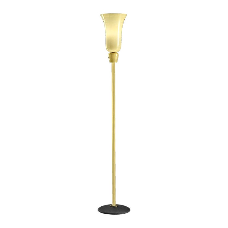 21st Century Anni Trenta Luce Floor Lamp in Straw-Yellow by Venini For Sale