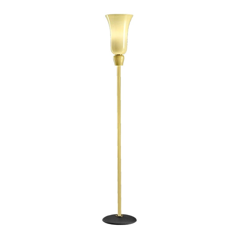 21st Century Anni Trenta Luce Floor Lamp in Straw-Yellow by Venini