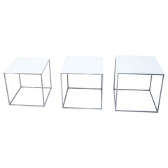 Set of Three Pk71 Nesting Tables by Poul Kjærholm for E Kold Christensen