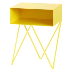 Robot Side Table / Yellow Nightstand