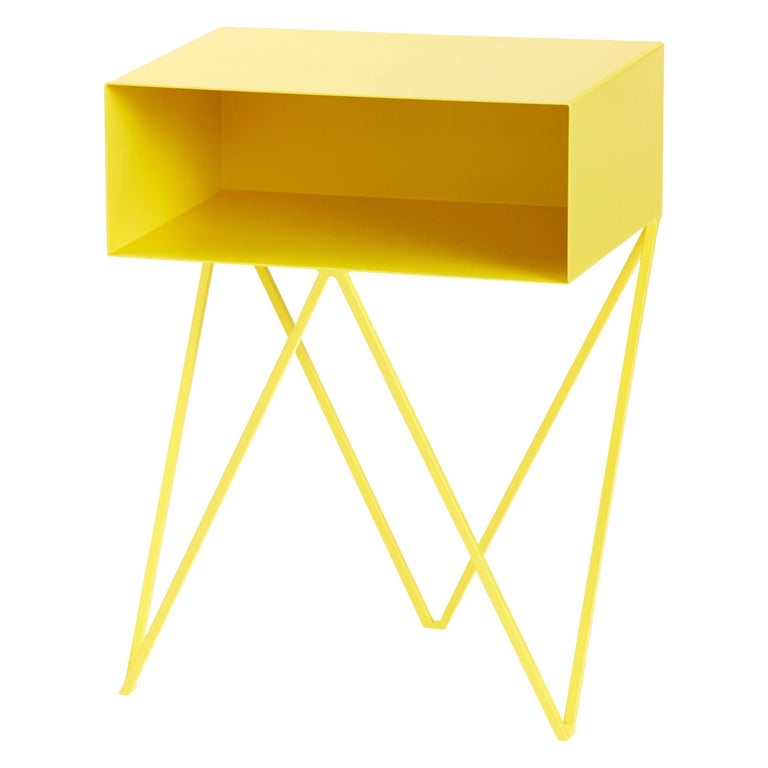 Robot Side Table / Yellow Nightstand For Sale at 1stDibs