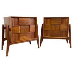 J Clausen for Brande Mobelfabrik Nightstands, a Pair