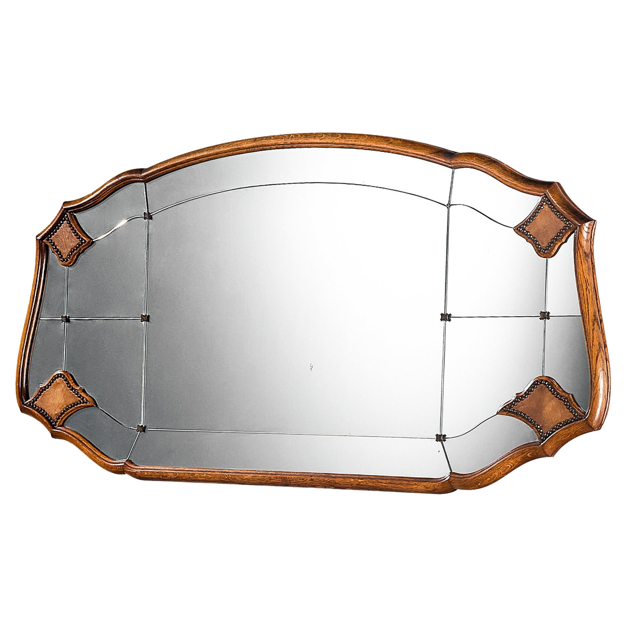 Ernesto Valabrega Large Mirror in Oak