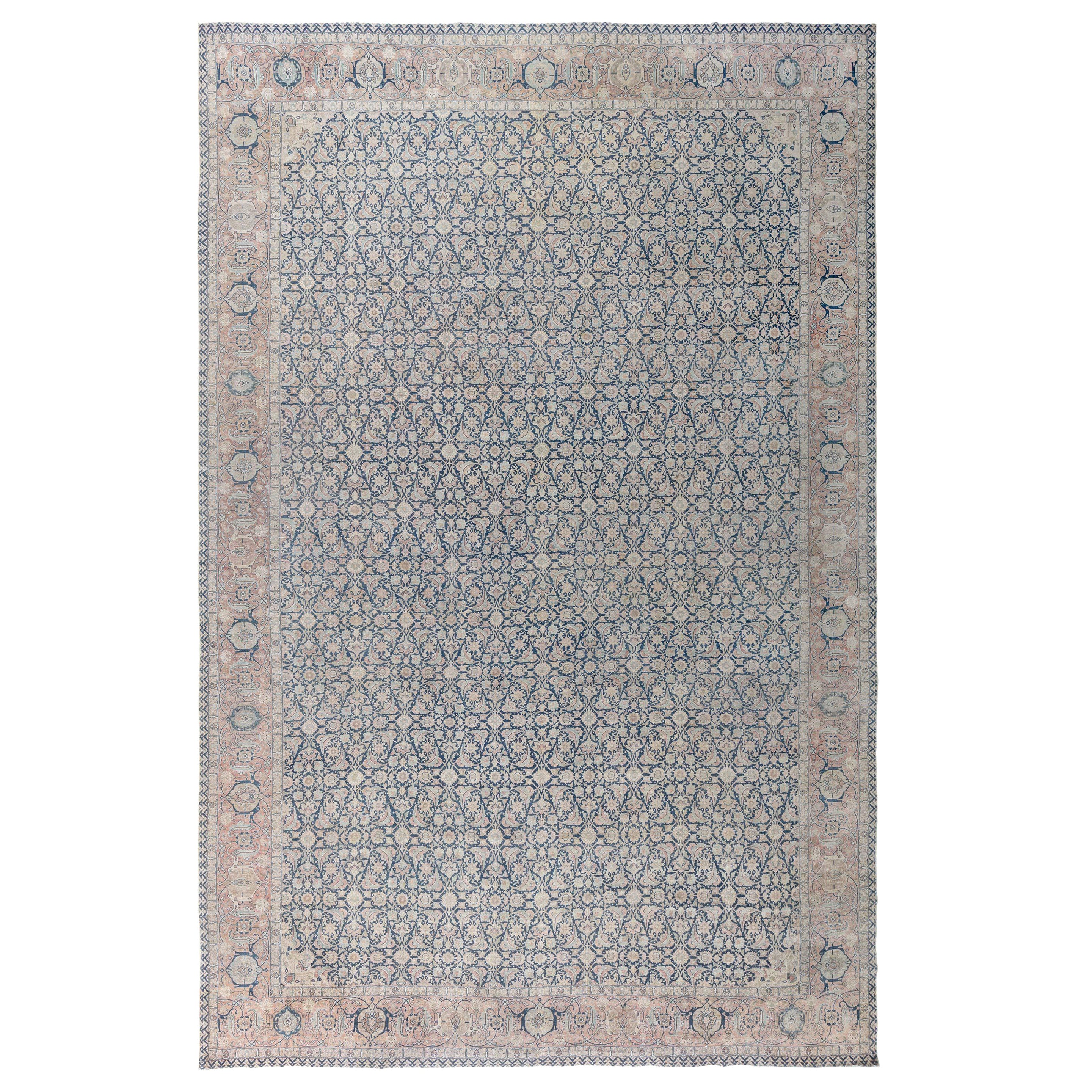 Early 20th Century Antique Persian Tabriz Rug