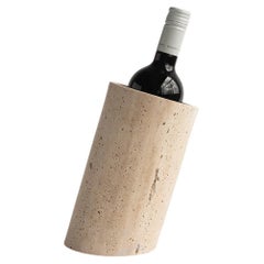 Travertine Angled Wine Cooler