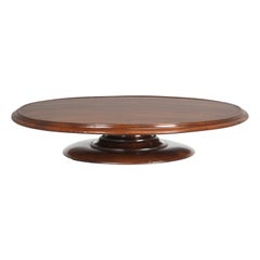 Vintage English Lazy Susan Made of Solid Mahogany c1800's, Beautifully Restored