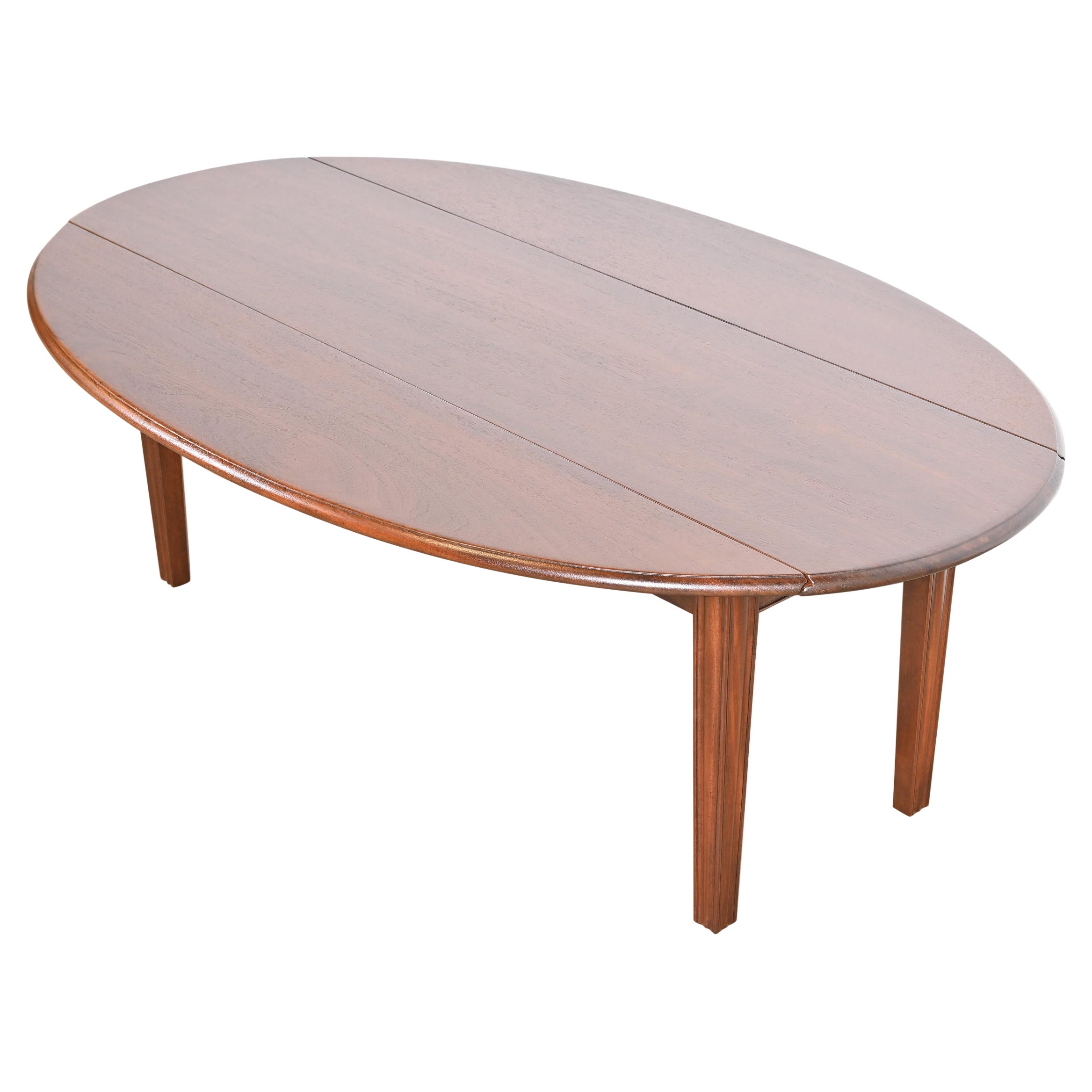 Kittinger American Colonial Mahogany Drop Leaf Coffee Table, Newly Refinished For Sale
