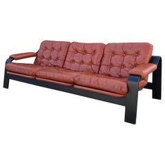 Mid-Century Bentwood Lounge Sofa in the Style of Gotte Mobler