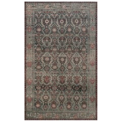 Antiker handgewebter persischer Malayer-Teppich aus der Zeit um 1900