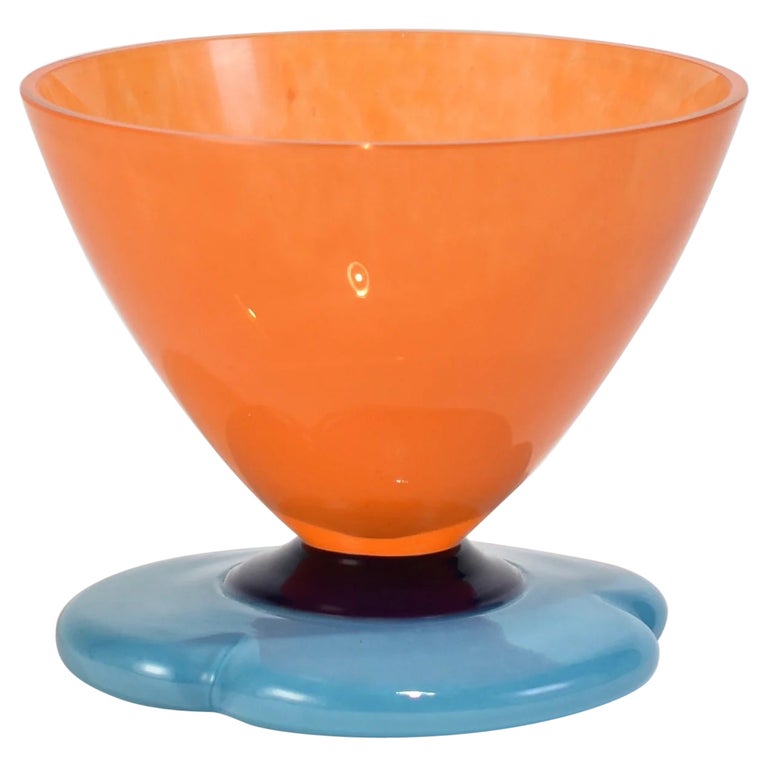 Orange Glass Bowl For Sale at 1stDibs