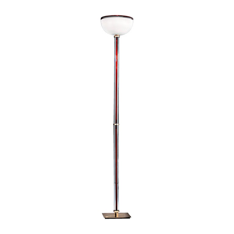 21st Century Tolboi, Belboi, Stilboi Floor Lamp in Milk-White / Red by Venini