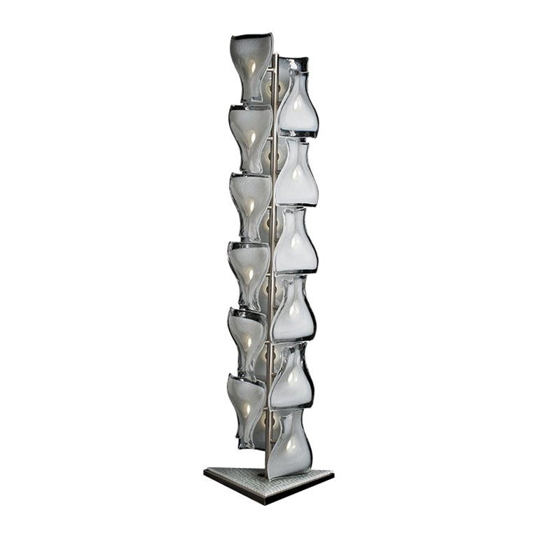 Veliero-Stehlampe aus Kristall/Milchwei von Tadao Ando, 21. Jahrhundert