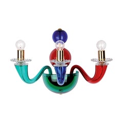 21st Century Gio Ponti 99.80 3-Light Wall Sconce in Multicolour