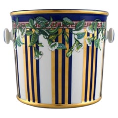 Gianni Versace for Rosenthal, Wild Flora Porcelain Wine Cooler with Flowers