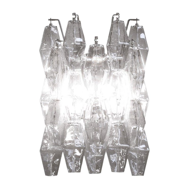 21st Century Poliedri Wall Light in Crystal by Carlo Scarpa For Sale