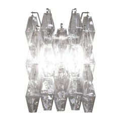 21st Century Poliedri Wall Light in Crystal by Carlo Scarpa