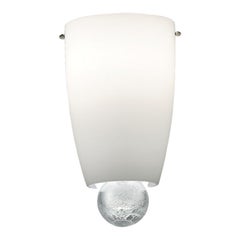 21st Century Argea Glass Wall Light in Milk-White by Venini