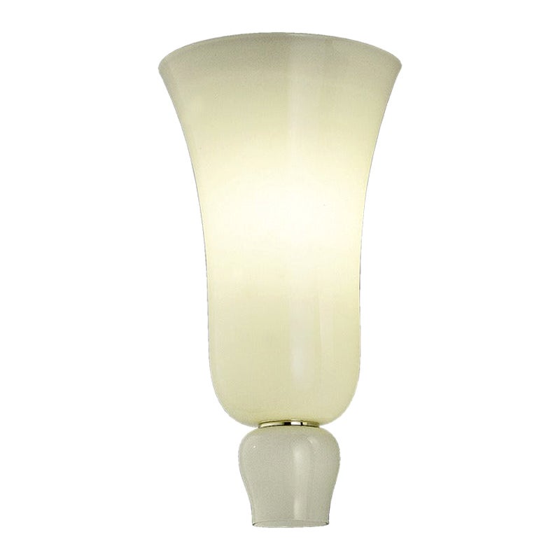21st Century Anni Trenta Luce Small Wall Light in Straw-Yellow by Venini For Sale