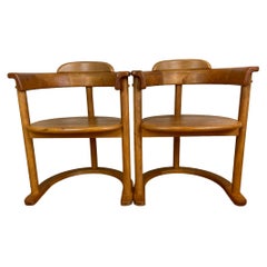 Sessel aus Buchenholz im brutalistischen Stil