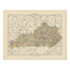 Vintage Map of Kentucky
