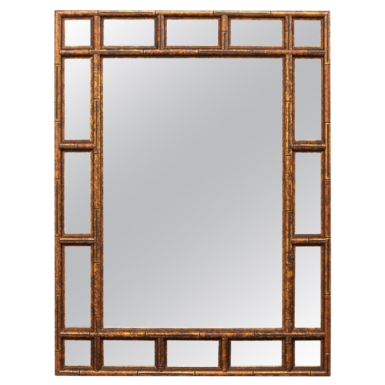Gold Bamboo Hexagon Shaped Mirror at 1stDibs hexagon objects at home
