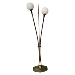 Vintage Mid-Century French Maison Lunel Floor Lamp