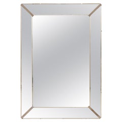 Vintage Large Rectangular-Shaped Wall Mirror W/Mirror Surround 'Stands Just Shy of 5'