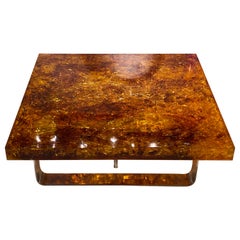 Coffe Table in Fractal Resin by Marie Claude De Fouquieres