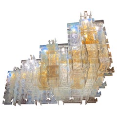 Riesiger Sektional-Kronleuchter "Argo" aus Murano-Glas von Leucos