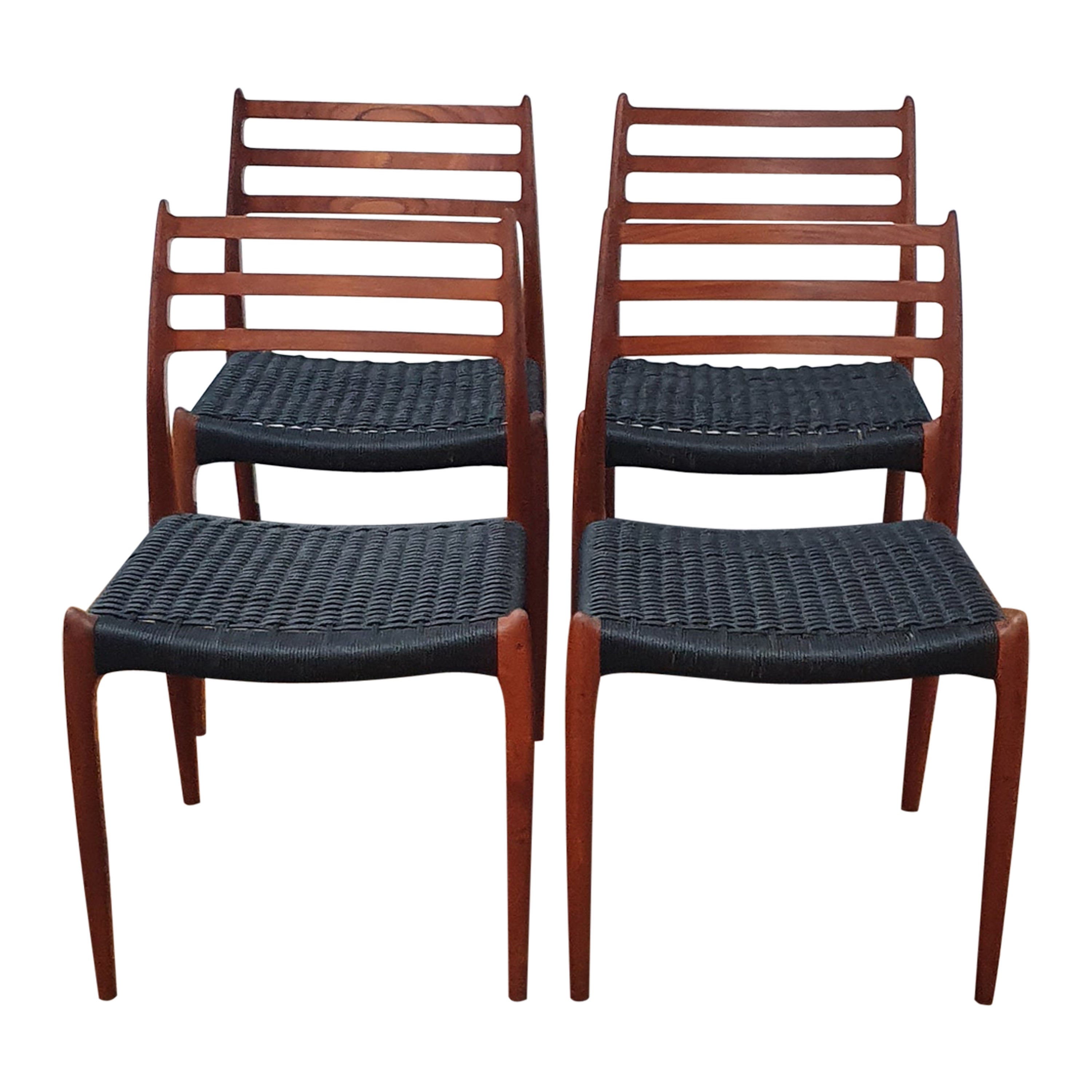 Vintage J.L. Moller 78s Chairs, Set of 4 For Sale