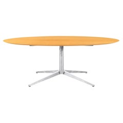 Retro Oak Dining Table or Desk by Florence Knoll