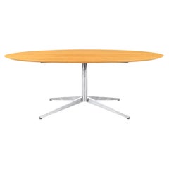 Vintage Oak Dining Table or Desk by Florence Knoll