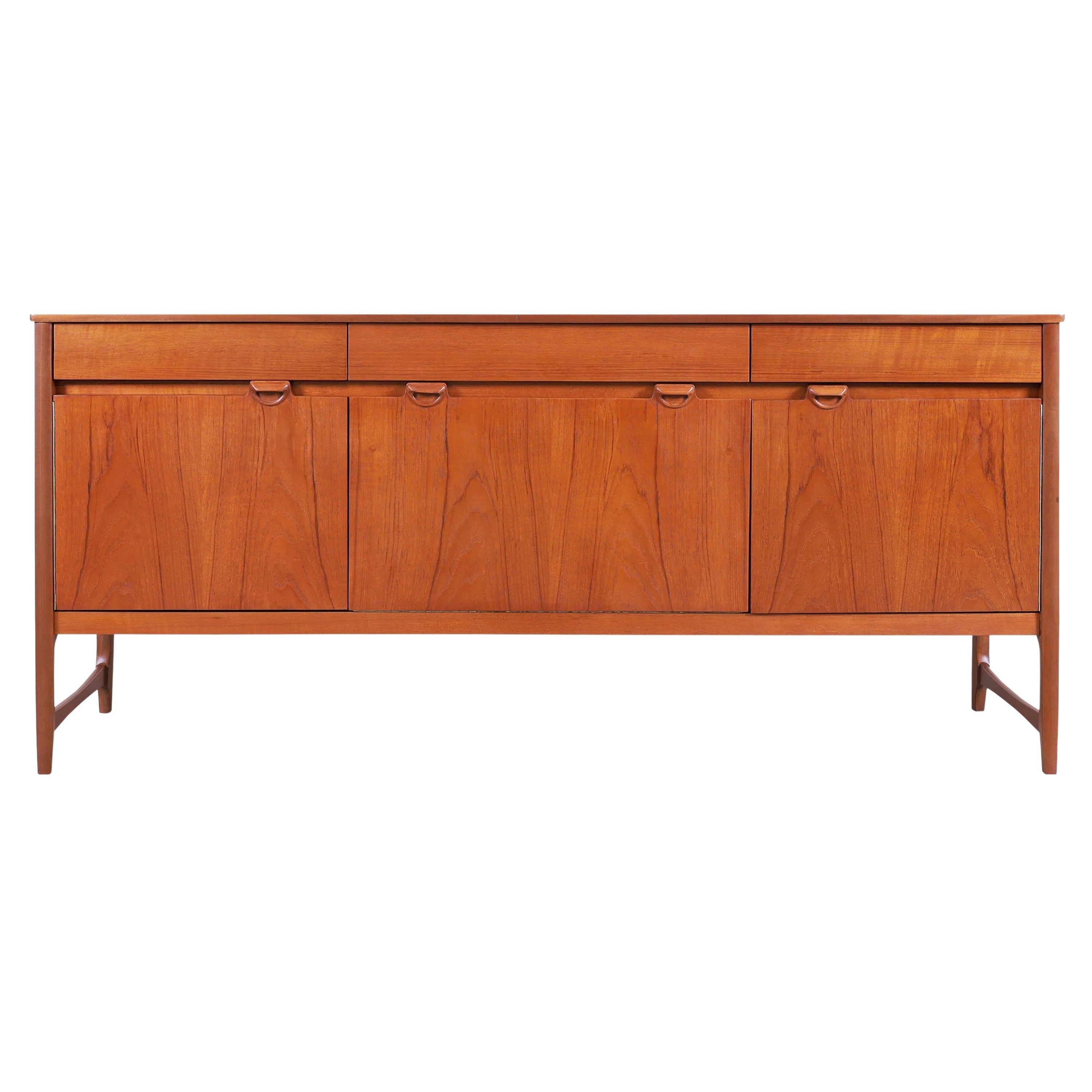Mid-Century Modern Teak Credenza by Nathan Furniture For Sale
