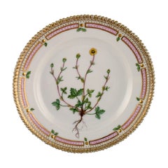 Royal Copenhagen Flora Danica Salad Plate in Hand-Painted Porcelain with Flowers