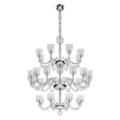 21st Century Martinengo 32-Light Chandeliers in Crystal by Venini