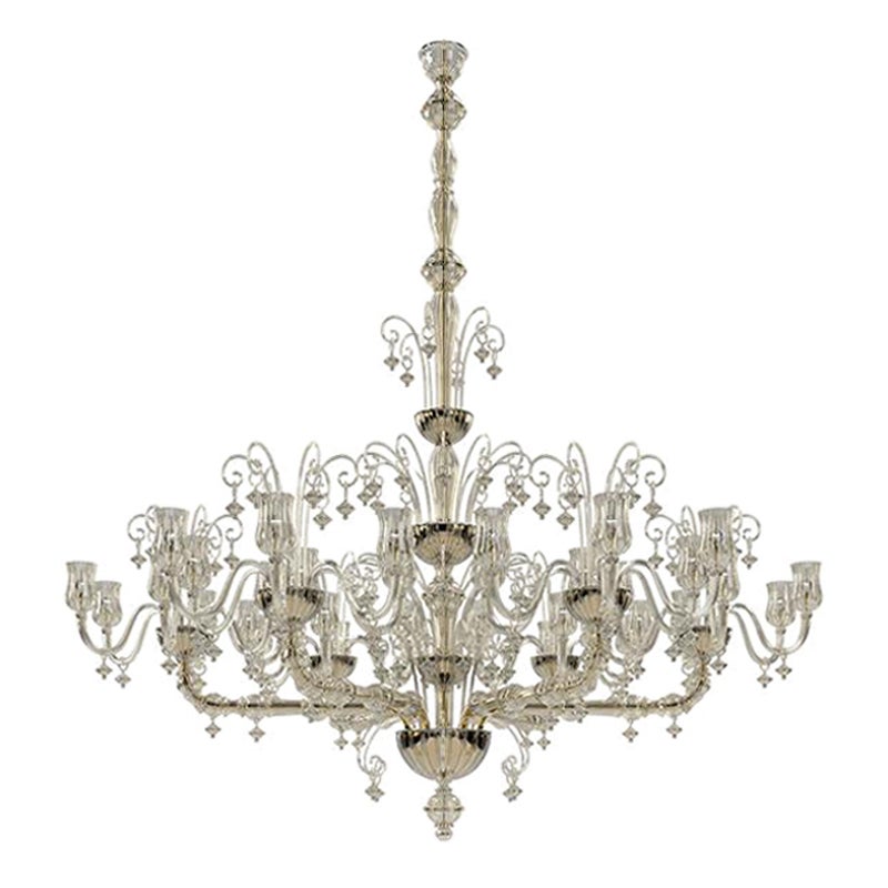 21st Century Marcello Chandeliers in Crystal by Venini For Sale