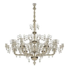 21st Century Marcello Chandeliers in Crystal by Venini