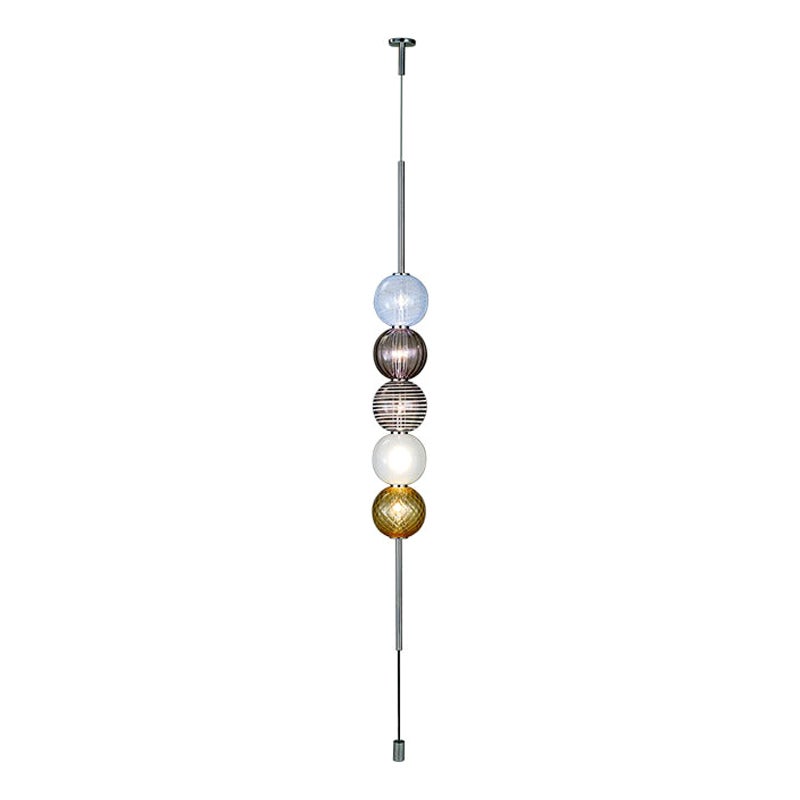 21st Century Abaco Shape 1, 5 Sphere Suspension Light in Multicolour For Sale