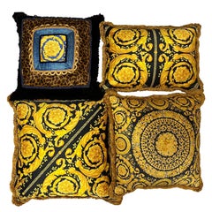 Atelier Versace 4 Large Vintage Pillows