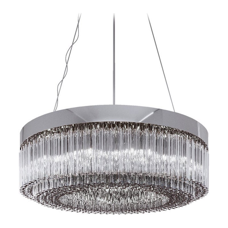 21st Century Light Shar Large Chandeliers in Crystal by Venini For Sale