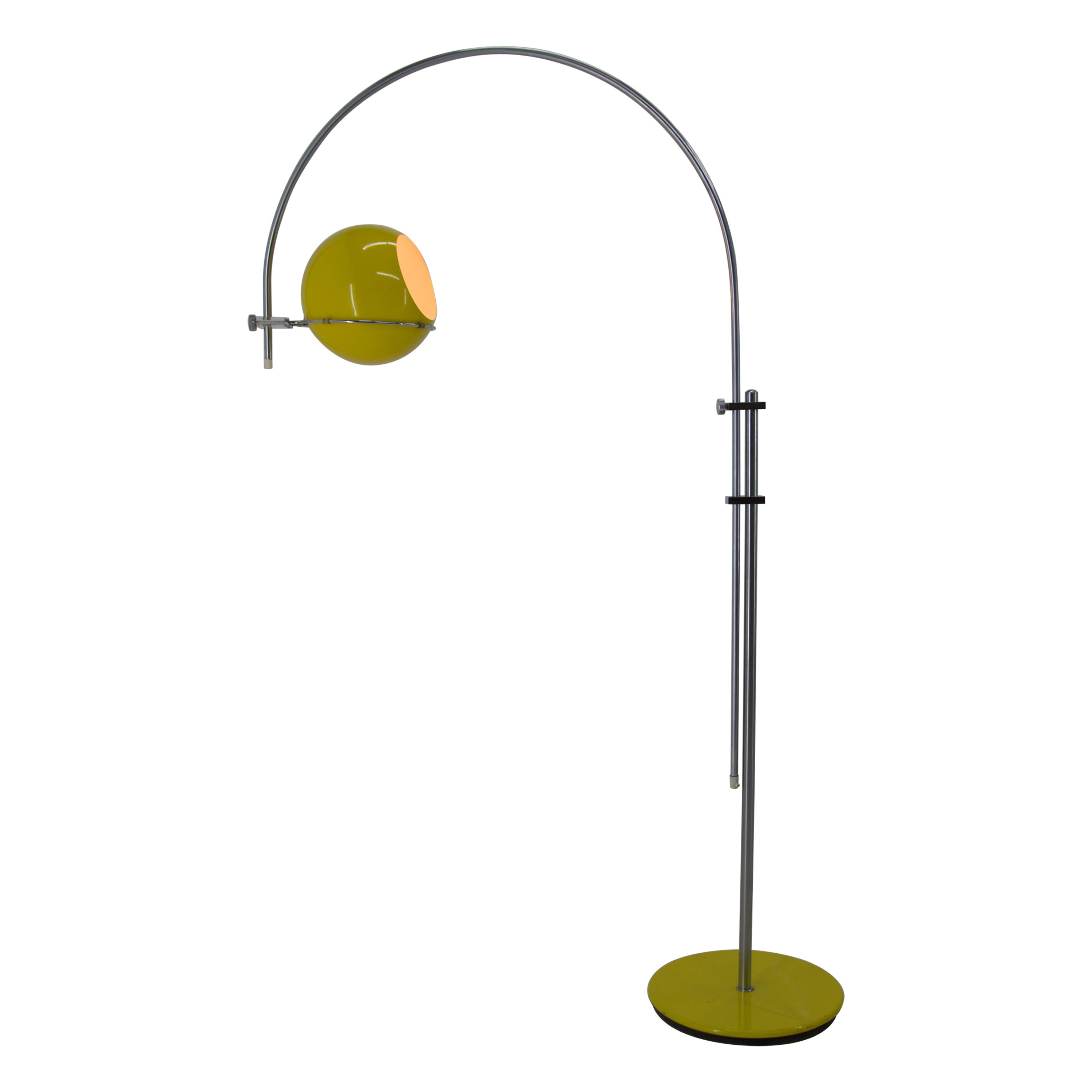 Adjustable GEPO Arc Floor Lamp, Netherland, 1960s For Sale