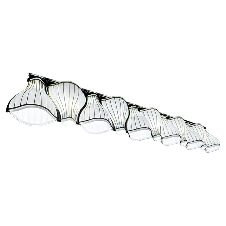 Lampadari Rhythm Small del 21° secolo in bianco latte di Alessandro Isola in vendita
