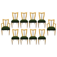 Set Of Ten Fine Paolo Buffa Dining Chairs