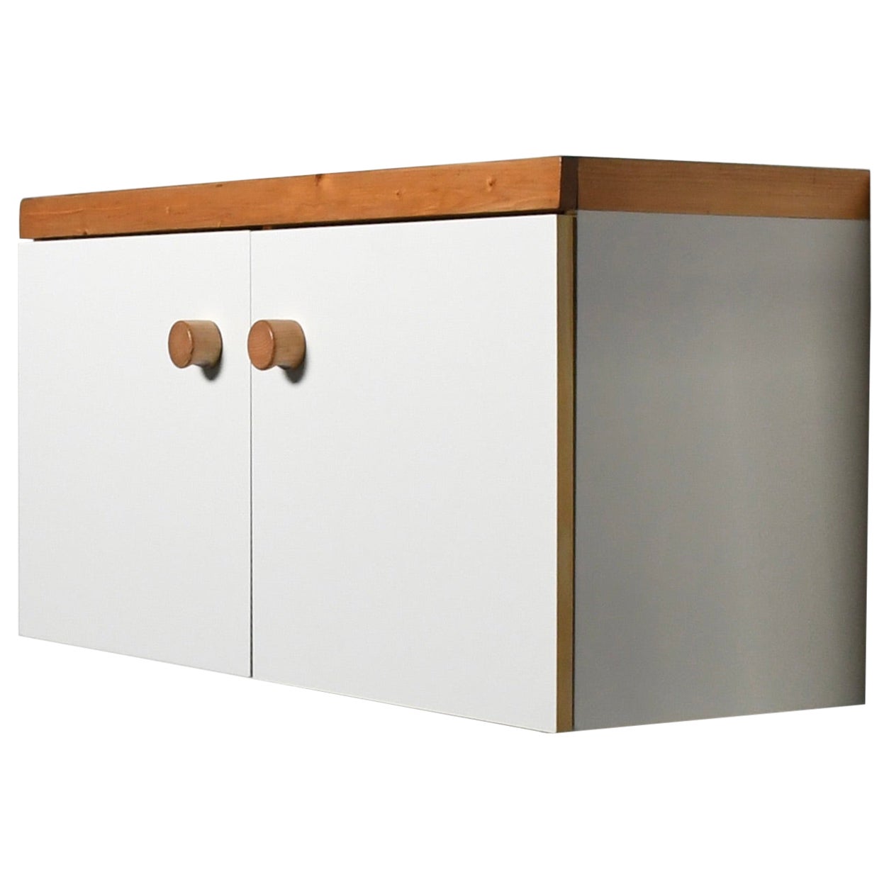 Wall Mounted 'Les Arcs’ Cabinet / Sideboard by Charlotte Perriand, France 1970s