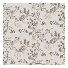 Toile Mercia Vines Wallpaper Botanical in Sepia