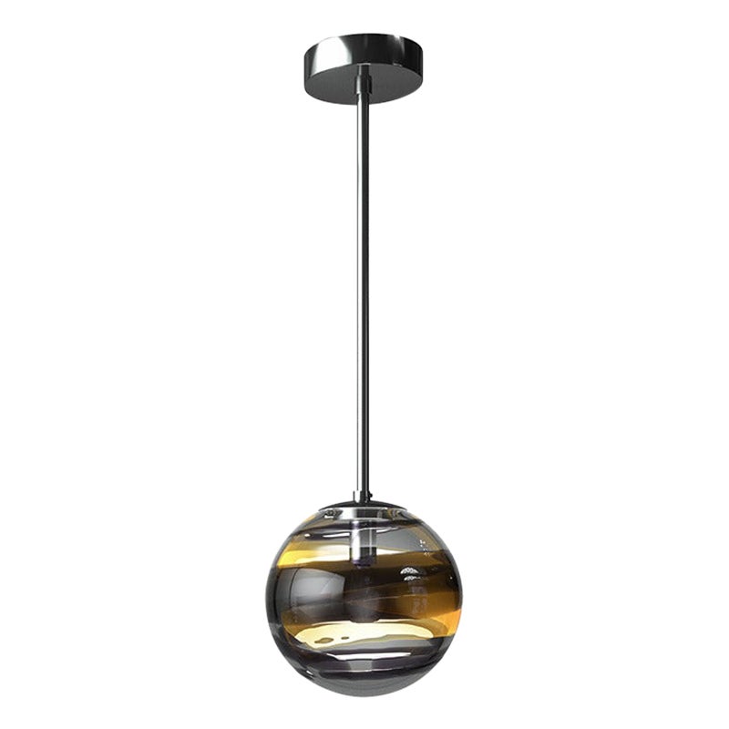 Lampe  suspension Rotondo 893,56 du 21e sicle en noir / cristal / th